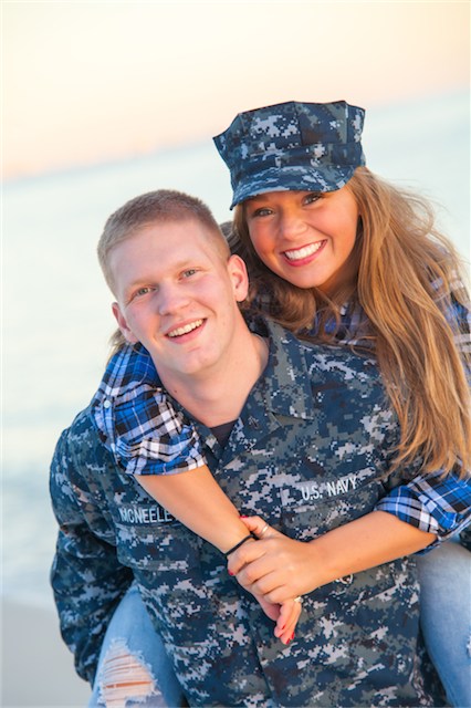 Pensacola NAS Military Couple Engagement Session